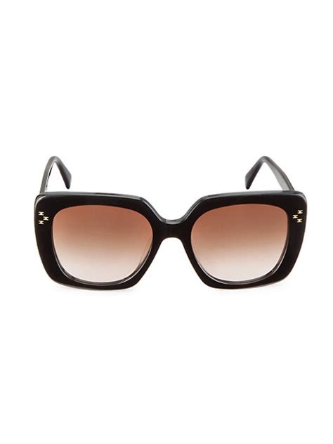 Shop CELINE Triomphe 55MM Square Sunglasses